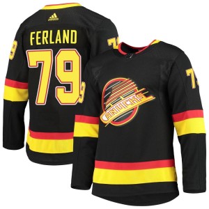 Men's Vancouver Canucks Micheal Ferland Adidas Authentic Alternate Primegreen Pro Jersey - Black