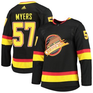 Men's Vancouver Canucks Tyler Myers Adidas Authentic Alternate Primegreen Pro Jersey - Black