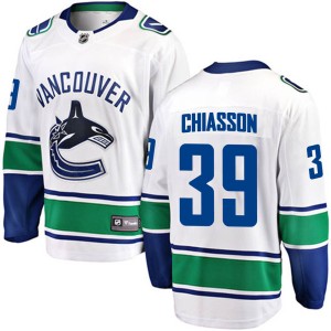 Men's Vancouver Canucks Alex Chiasson Fanatics Branded Breakaway Away Jersey - White