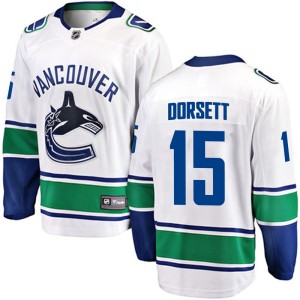 Men's Vancouver Canucks Derek Dorsett Fanatics Branded Breakaway Away Jersey - White