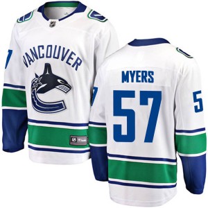 Men's Vancouver Canucks Tyler Myers Fanatics Branded Breakaway Away Jersey - White
