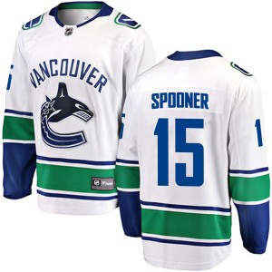 Men's Vancouver Canucks Ryan Spooner Fanatics Branded Breakaway Away Jersey - White