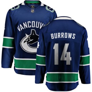 Men's Vancouver Canucks Alex Burrows Fanatics Branded Home Breakaway Jersey - Blue