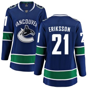 Women's Vancouver Canucks Loui Eriksson Fanatics Branded Home Breakaway Jersey - Blue