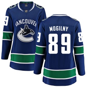 Women's Vancouver Canucks Alexander Mogilny Fanatics Branded Home Breakaway Jersey - Blue