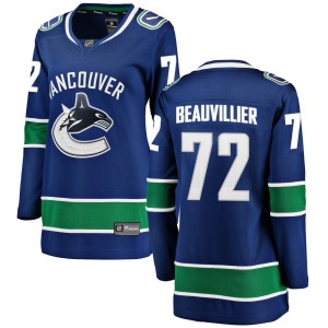 Women's Vancouver Canucks Anthony Beauvillier Fanatics Branded Breakaway Home Jersey - Blue