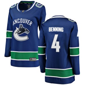 Women's Vancouver Canucks Jim Benning Fanatics Branded Breakaway Home Jersey - Blue