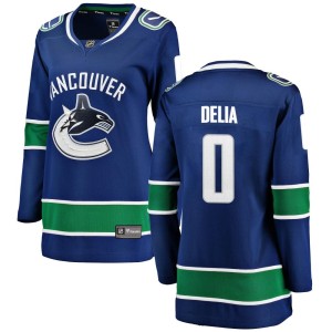 Women's Vancouver Canucks Collin Delia Fanatics Branded Breakaway Home Jersey - Blue