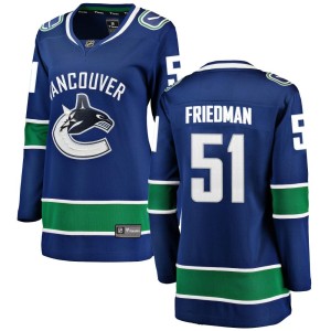 Women's Vancouver Canucks Mark Friedman Fanatics Branded Breakaway Home Jersey - Blue