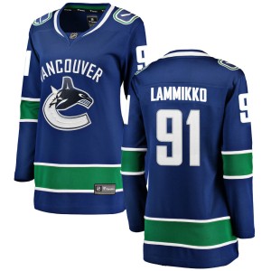 Women's Vancouver Canucks Juho Lammikko Fanatics Branded Breakaway Home Jersey - Blue