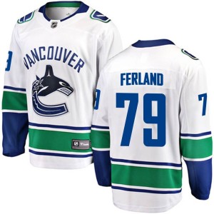 Youth Vancouver Canucks Micheal Ferland Fanatics Branded Breakaway Away Jersey - White