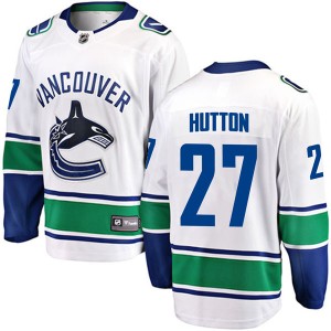 Youth Vancouver Canucks Ben Hutton Fanatics Branded Breakaway Away Jersey - White