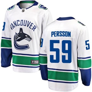 Youth Vancouver Canucks Viktor Persson Fanatics Branded Breakaway Away Jersey - White
