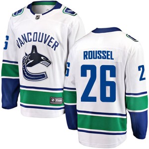 Youth Vancouver Canucks Antoine Roussel Fanatics Branded Breakaway Away Jersey - White
