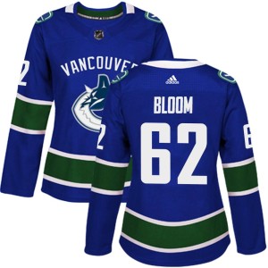 Women's Vancouver Canucks Josh Bloom Adidas Authentic Home Jersey - Blue