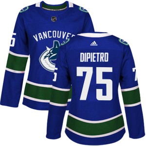 Women's Vancouver Canucks Michael DiPietro Adidas Authentic Home Jersey - Blue
