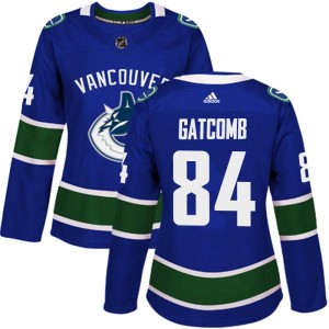 Women's Vancouver Canucks Marc Gatcomb Adidas Authentic Home Jersey - Blue
