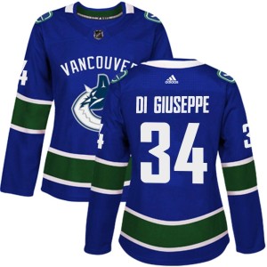 Women's Vancouver Canucks Phillip Di Giuseppe Adidas Authentic Home Jersey - Blue