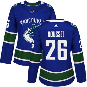 Women's Vancouver Canucks Antoine Roussel Adidas Authentic Home Jersey - Blue