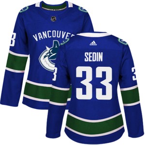 Women's Vancouver Canucks Henrik Sedin Adidas Authentic Home Jersey - Blue
