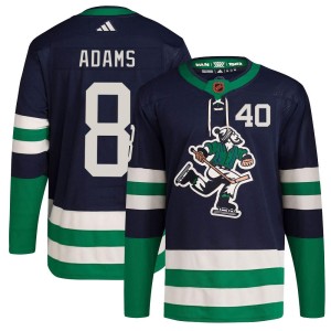 Youth Vancouver Canucks Greg Adams Adidas Authentic Reverse Retro 2.0 Jersey - Navy