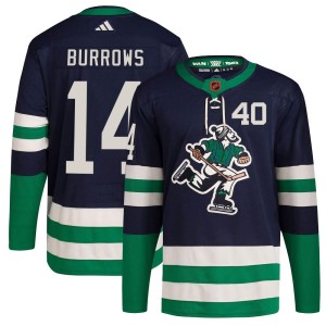 Youth Vancouver Canucks Alex Burrows Adidas Authentic Reverse Retro 2.0 Jersey - Navy