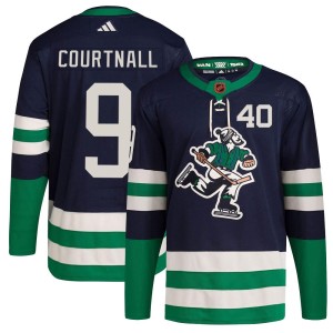 Youth Vancouver Canucks Russ Courtnall Adidas Authentic Reverse Retro 2.0 Jersey - Navy