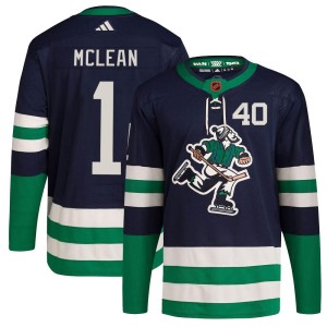 Youth Vancouver Canucks Kirk Mclean Adidas Authentic Reverse Retro 2.0 Jersey - Navy