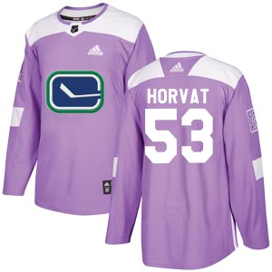 Youth Vancouver Canucks Bo Horvat Adidas Authentic Fights Cancer Practice Jersey - Purple