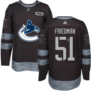 Youth Vancouver Canucks Mark Friedman Authentic 1917-2017 100th Anniversary Jersey - Black