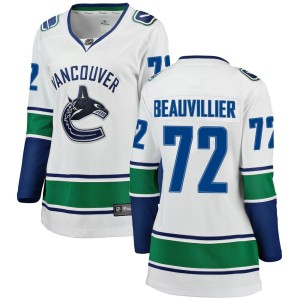 Women's Vancouver Canucks Anthony Beauvillier Fanatics Branded Breakaway Away Jersey - White