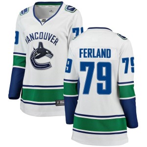 Women's Vancouver Canucks Micheal Ferland Fanatics Branded Breakaway Away Jersey - White