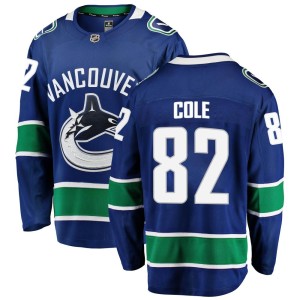 Men's Vancouver Canucks Ian Cole Fanatics Branded Breakaway Home Jersey - Blue