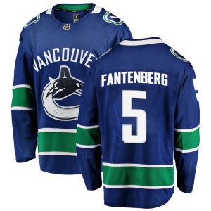 Men's Vancouver Canucks Oscar Fantenberg Fanatics Branded Breakaway Home Jersey - Blue