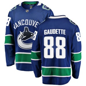 Men's Vancouver Canucks Adam Gaudette Fanatics Branded Breakaway Home Jersey - Blue