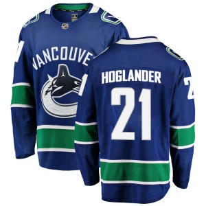 Men's Vancouver Canucks Nils Hoglander Fanatics Branded Breakaway Home Jersey - Blue