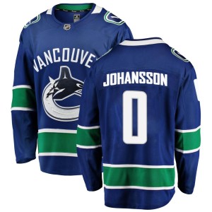 Men's Vancouver Canucks Filip Johansson Fanatics Branded Breakaway Home Jersey - Blue
