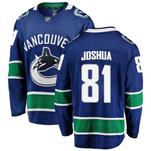 Men's Vancouver Canucks Dakota Joshua Fanatics Branded Breakaway Home Jersey - Blue