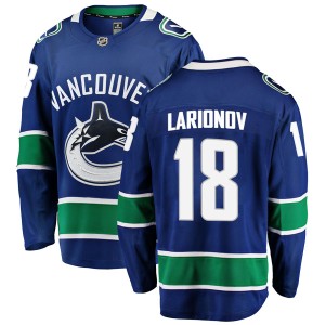 Men's Vancouver Canucks Igor Larionov Fanatics Branded Breakaway Home Jersey - Blue