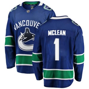 Men's Vancouver Canucks Kirk Mclean Fanatics Branded Breakaway Home Jersey - Blue