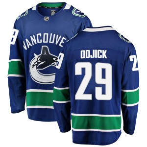 Men's Vancouver Canucks Gino Odjick Fanatics Branded Breakaway Home Jersey - Blue