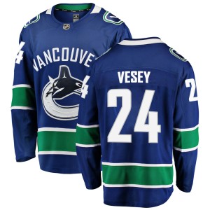 Men's Vancouver Canucks Jimmy Vesey Fanatics Branded Breakaway Home Jersey - Blue