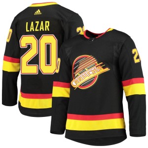 Youth Vancouver Canucks Curtis Lazar Adidas Authentic Alternate Primegreen Pro Jersey - Black