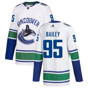 Men's Vancouver Canucks Justin Bailey Adidas Authentic zied Away Jersey - White