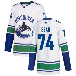 Men's Vancouver Canucks Ethan Bear Adidas Authentic zied Away Jersey - White