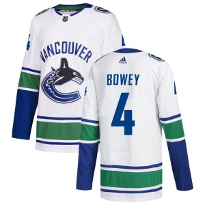 Men's Vancouver Canucks Madison Bowey Adidas Authentic zied Away Jersey - White