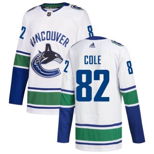 Men's Vancouver Canucks Ian Cole Adidas Authentic zied Away Jersey - White