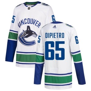 Men's Vancouver Canucks Michael DiPietro Adidas Authentic zied Away Jersey - White