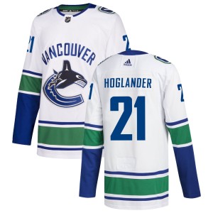 Men's Vancouver Canucks Nils Hoglander Adidas Authentic zied Away Jersey - White