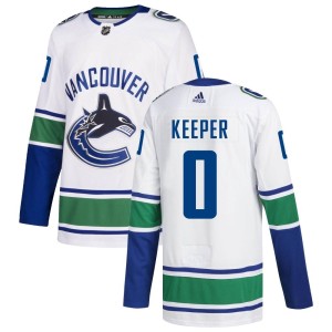 Men's Vancouver Canucks Brady Keeper Adidas Authentic zied Away Jersey - White
